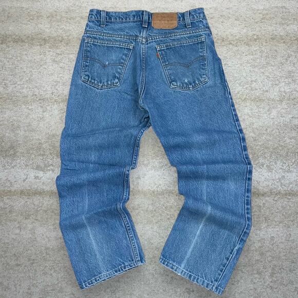 True Vintage Orange Tab Levis 509 Slim Fit Jeans Medium Wash 10509-0515 70s - Picture 1 of 6